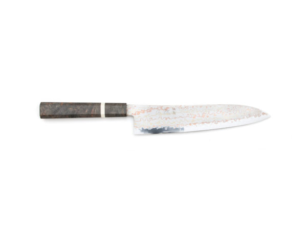 hatsukokoro aogami 2 rainbow damascus gyuto 210mm regenbogen damastmesser japanische messer