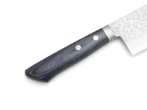 Masutani Sairyu VG10 Damast Nakiri, Blau (165mm) (hohe Klinge) – Bild 3